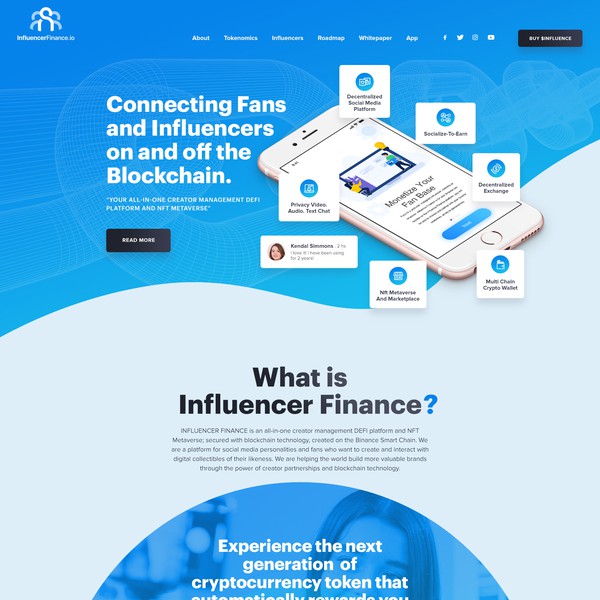 Landing page design
