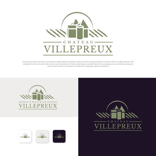 Modern new logo for French chateau and vineyard Design réalisé par Danielle Curtis