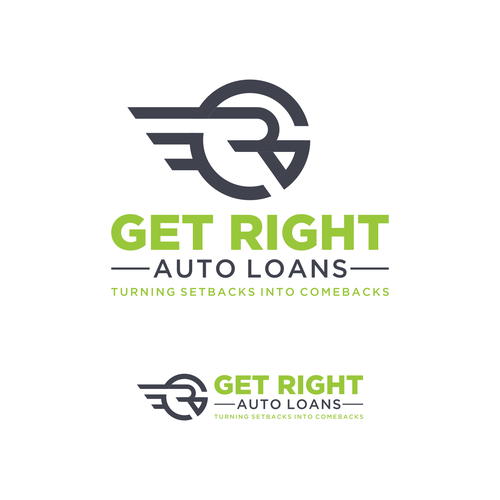 Get Right Auto Loans Logo Design by rahajuan