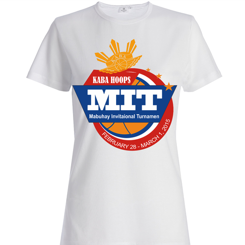 Create a college/nba tshirt design for a boys and girls basketball  tournament, T-shirt contest