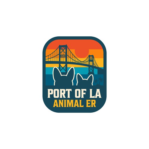 Abstract surf/skate branding for new Animal Emergency Hospital in the Port of LA Design by Nan_dhito ⚡