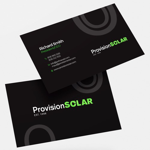 Solar Business Cards Design réalisé par Graphic Guy