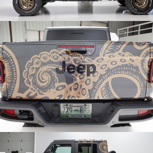 Jeep Gladiator "Kraken" Wrap Design by point0works