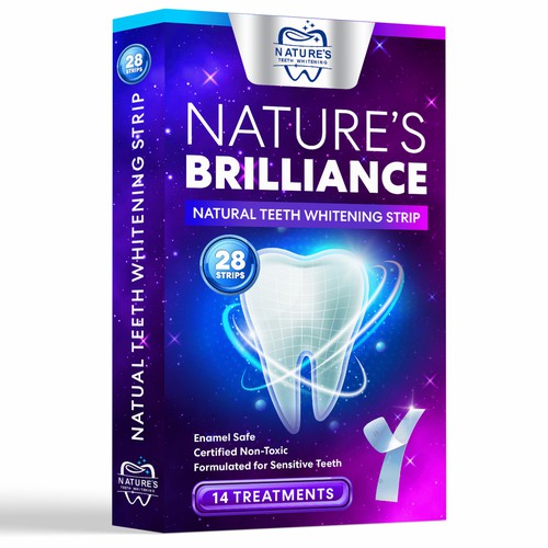 Natural Design Needed for Nature's Brilliance Whitening Strips Design by GenScythe