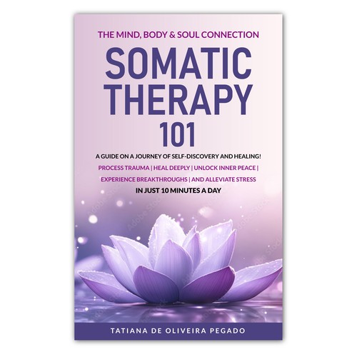 Beautiful & powerful book cover with a lotus flower design Design by 99_master