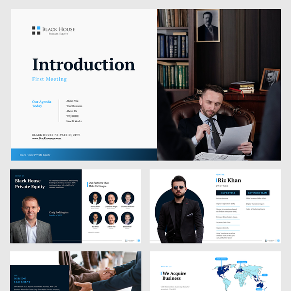 Design by DPS™ titled "Black Home Presentation Template"