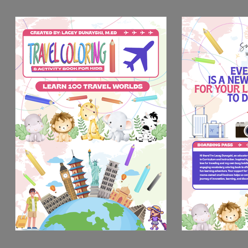 Design title and subtitle for coloring book Design by rulasic