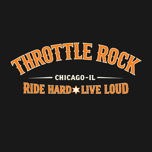 "THROTTLE ROCK AGAIN" winning Logo & social media pack