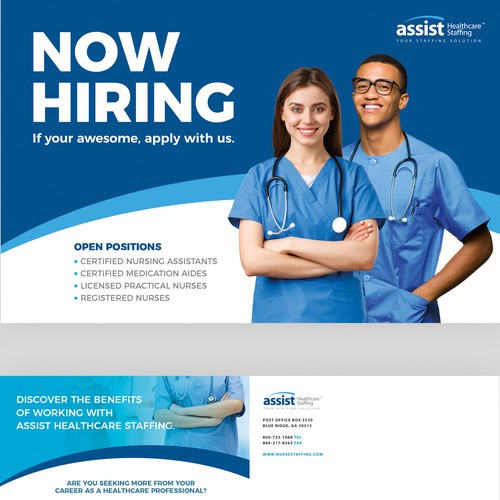 Redesign our Help Wanted Postcard! Design by laxman2creative