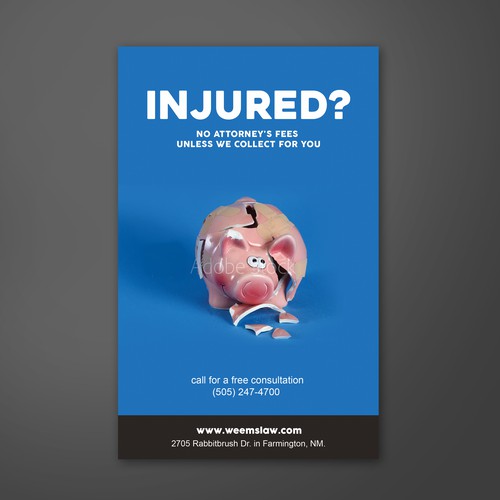 Personal injury lawyer needs eye-catching print ad | Other business or ...