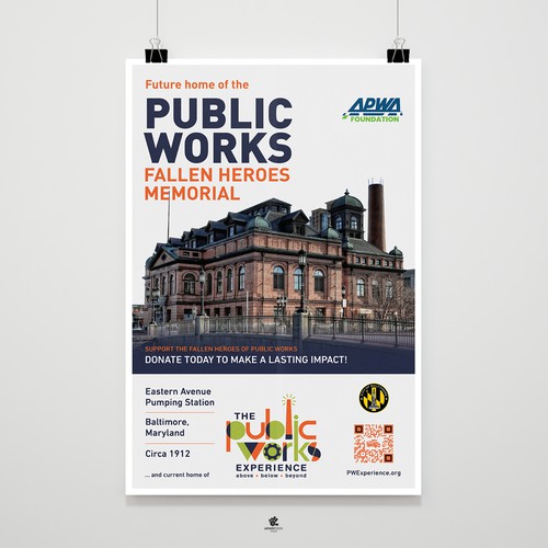 Raise awaress of Public Works and get your designs in the hands of international businesses Design by ADMDesign Studio
