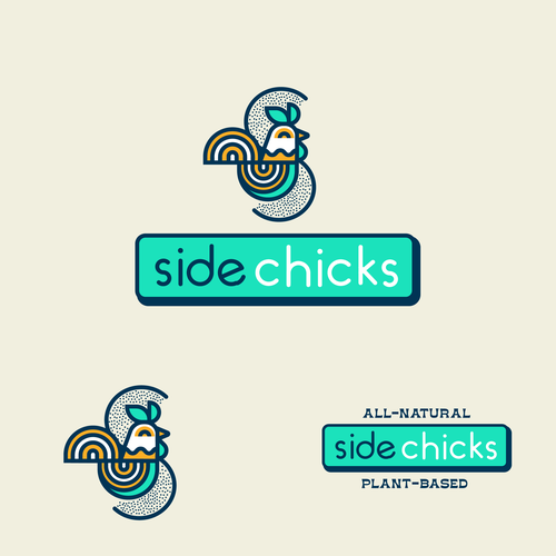 Rebranding plant based chicken chain Design by GalaxyGhost