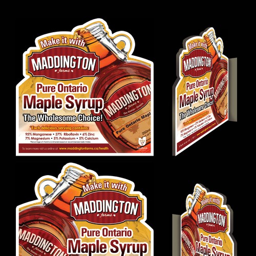 Maddington Farms Rack Card for the Health Benefits of Pure Maple Syrup Ontwerp door jay000