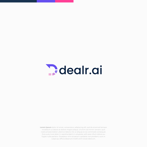 Create a simple and techy logo for a new AI product for dealr.cloud - dealr.ai Design by REIFIDE