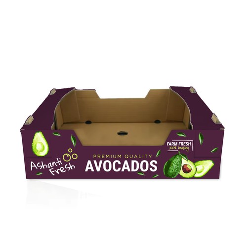 Avocado export box design Design by ag16