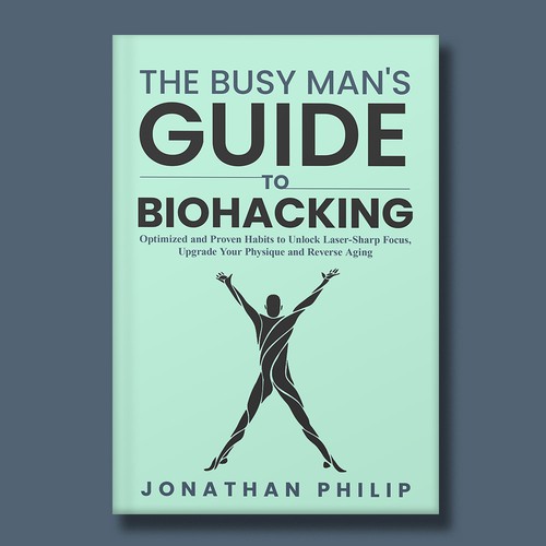 Exciting and unique book cover for mind, body, spirit and health optimization that appeals to men Design by O'idea