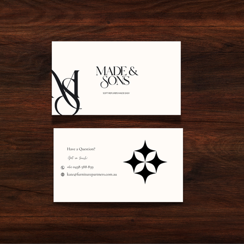 Luxury Meets Ease: Logo & Card Design for Made & Sons Design by Khushbu_Gohil