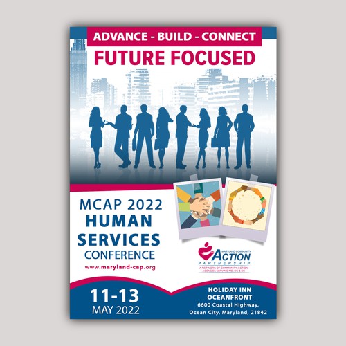 Designs MCAP 2022 Human Services Conference Postcard, flyer or