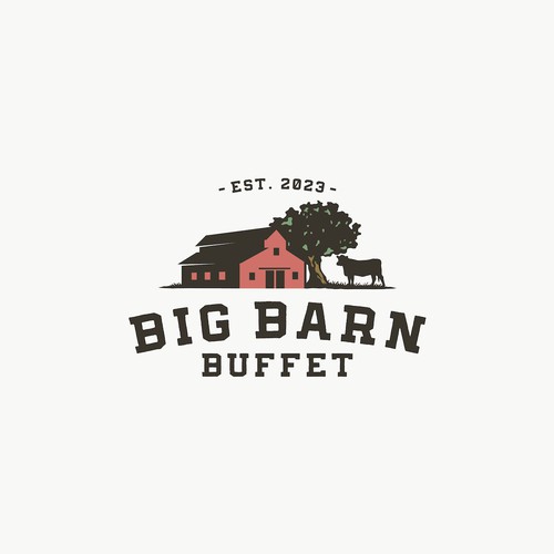 Create A Logo For Big Barn Buffet! Design by Petite Plume