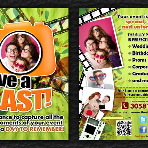 The Silly Photobooth needs a new postcard or flyer Design by LireyBlanco