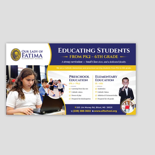 Designs | Creative Ad for Elementary School | Postcard, flyer or print ...