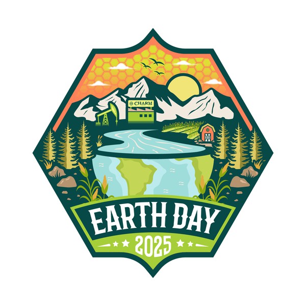 Sticker design for CHARM Earth Day