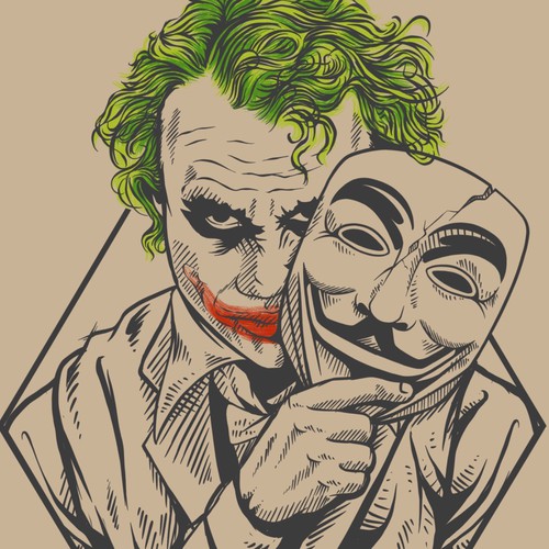 Tattoo Designs - Joker Anonymous-ontwerp door daniicahya