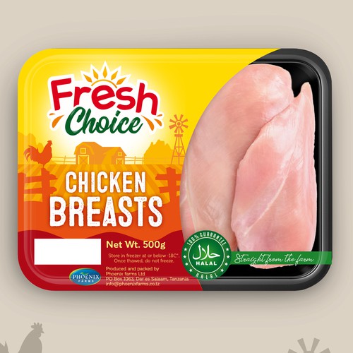 Packaging design for our chicken. Design by Daisygirl1702