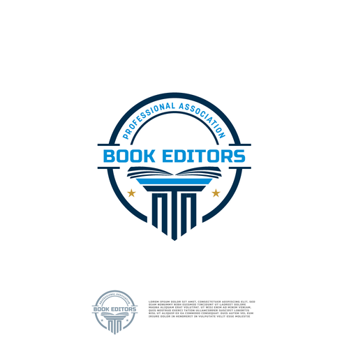 Logo for a Modern Professional Association of Book Editors Design by Eli-