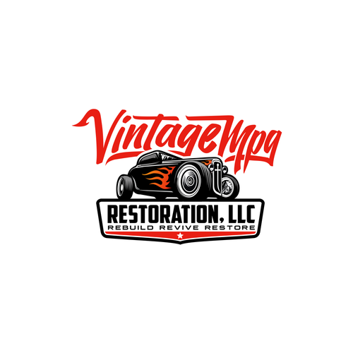 Vintage automotive restorations and customizations Design by Vandi septiawan