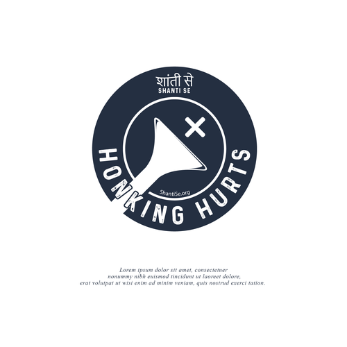 Designs for a no-honking campaign Design by rendy_