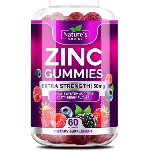 Design Tasty Zinc Gummies design needed for Nature's Choice di sapienpack