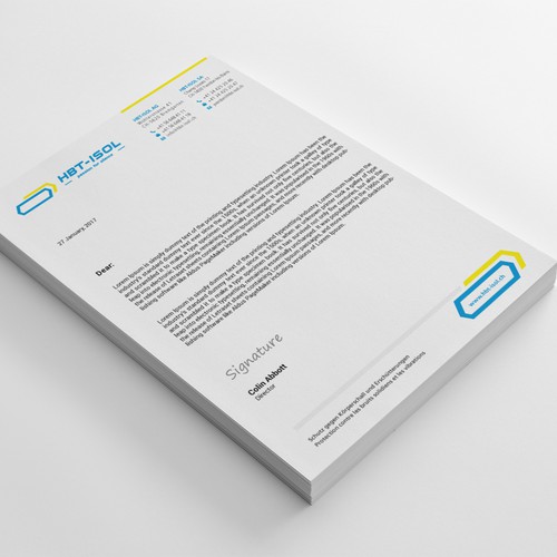 Implement the new logo on all our business papers Design by kaylee CK