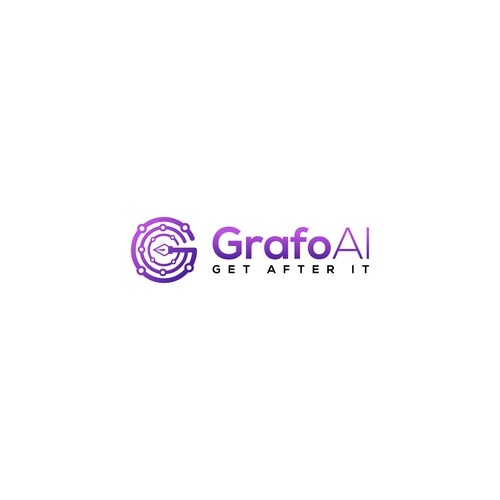 GrafoAI | Artificial Intelligence Writer Logo Design by KOUSH!K