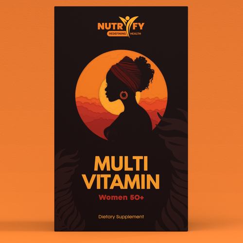 Design a premium packaging for Multivitamin for women 50+ brand for Nigerian Consumers Design by ilonaGi