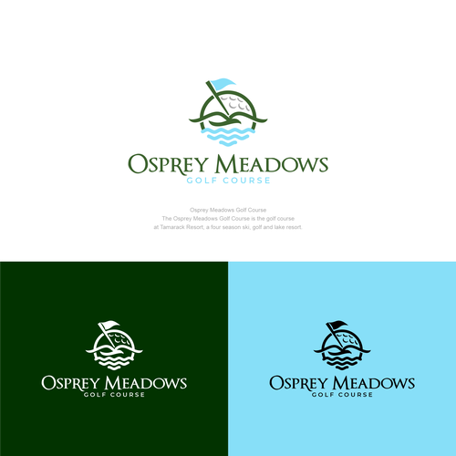 Golf Course Logo - Osprey Meadows Golf Course at Tamarack Design by Shanaf Logo