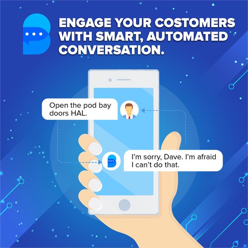 Banner for AI Chatbot Company Design by Graphics House