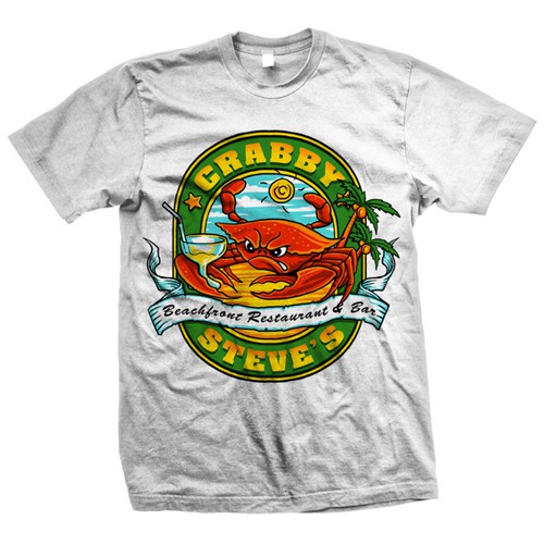 New t-shirt design wanted for crabby steve's, T-shirt contest
