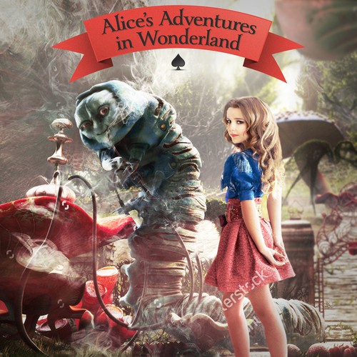 Alice in Wonderland Contemporary Book Cover Design | Book cover contest