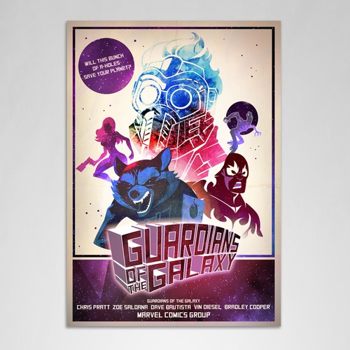 Create your own ‘80s-inspired movie poster! Design by glasshopperart