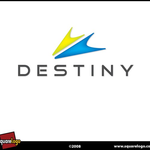 Diseño de destiny de squarelogo