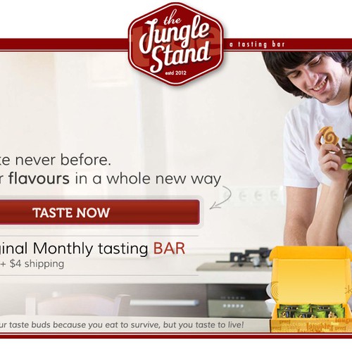 Site Design needed for delicious Tasting Box!! Design por kata4