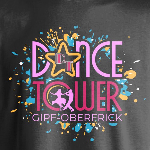 T-shirt Design - Dance Tower Design by mozaikworld