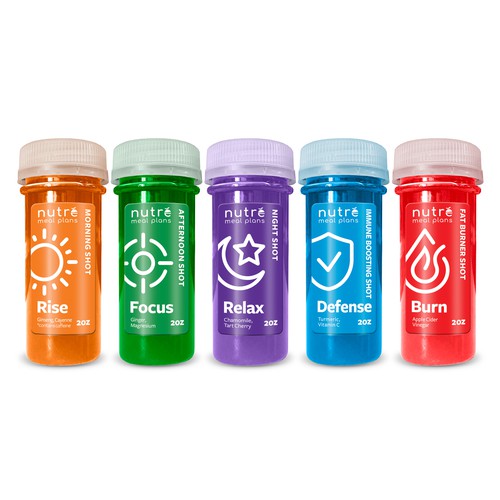 Small Wellness Shot Label! Design by imöeng