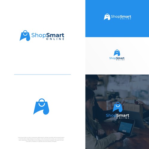 "SHOPSMART ONLINE" BRAND LOGO Design by nupixelstd