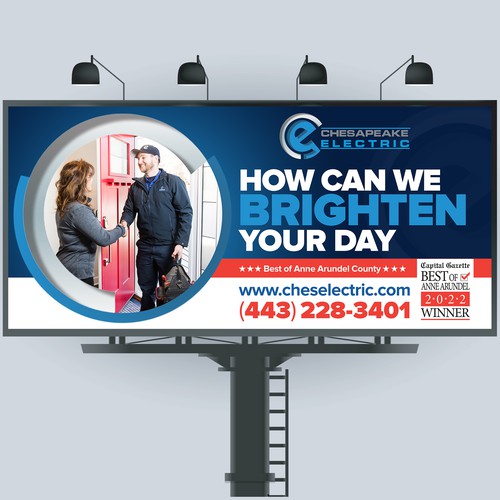 Chesapeake Electric Billboard Design by STMRM