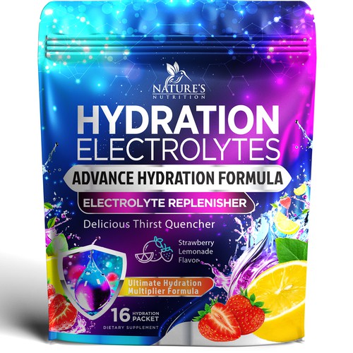 Refreshing Hydration Electrolytes Design Needed for Nature's Nutrition Design by agooshe