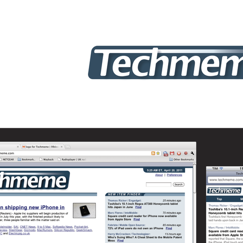 logo for Techmeme Design by hashkey
