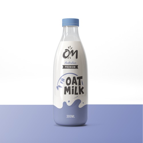 New oat Milk label Design by Manu P C