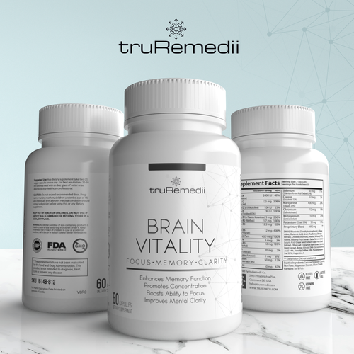 Design minimalist supplement label for a premium brand Design by Tamara.D